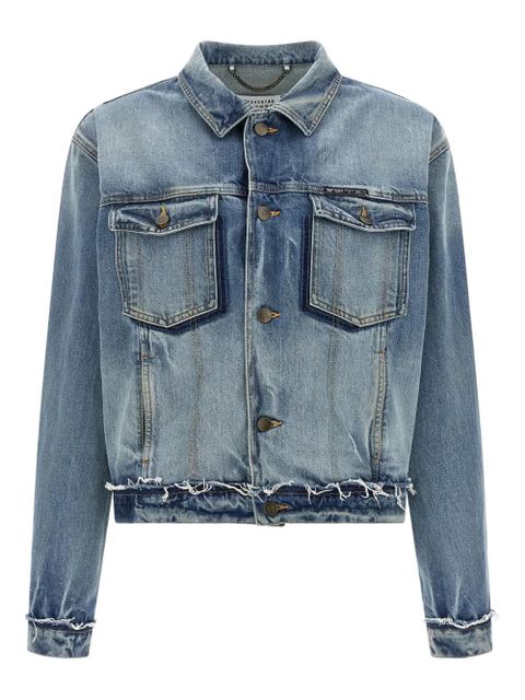 Maison Margiela frayed denim jacket - Blue - zdjęcie produktu nr 1