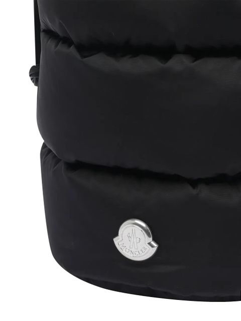 Moncler Caradoc logo patch bucket bag - Black