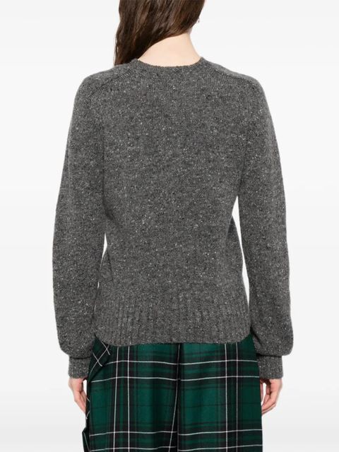 JW Anderson embroidered crew-neck jumper - Grey