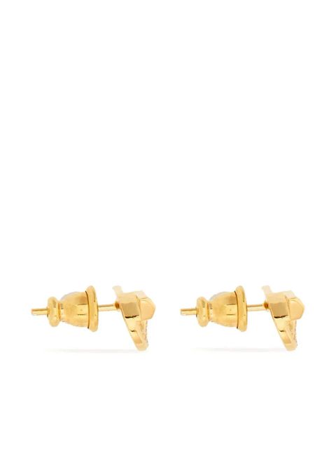 Ferragamo Gancini rhinestone-embellished earrings - Gold - zdjęcie produktu nr 2