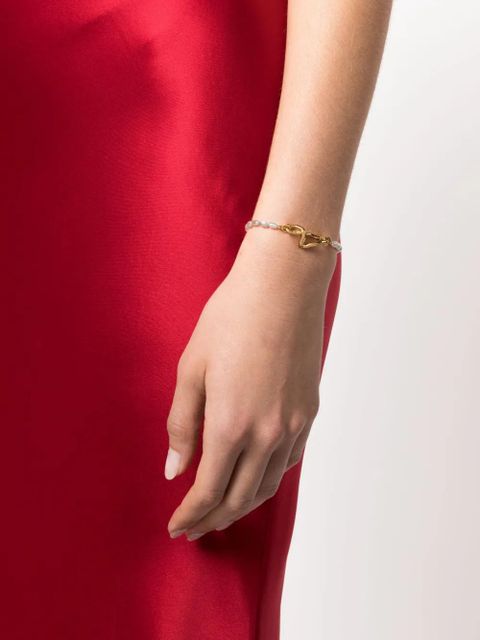 Missoma Molten seed-pearl knot bracelet - White