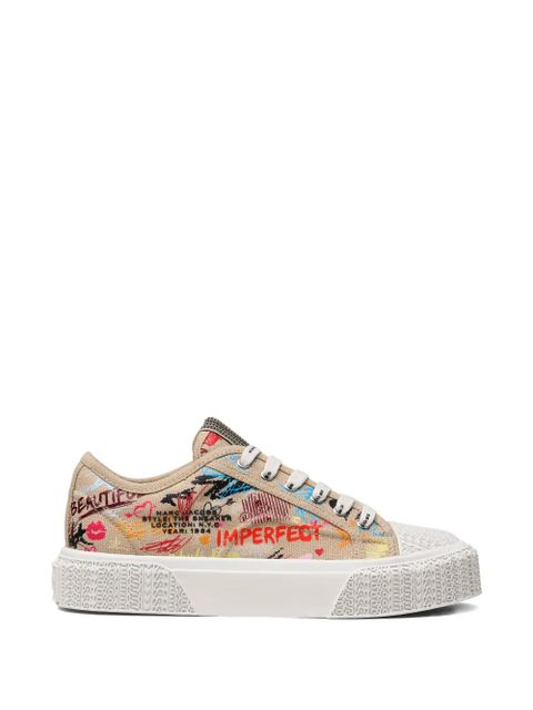 Marc Jacobs The Punk Scribble lace-up sneakers - Neutrals - zdjęcie produktu nr 1
