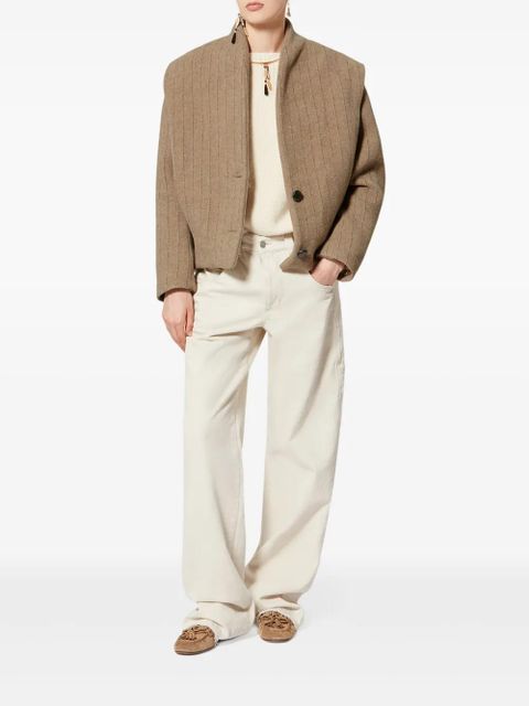 ISABEL MARANT Dyogo striped jacket - Neutrals