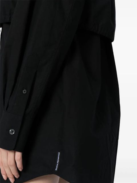 Alexander Wang layered cotton shirtdress - Black