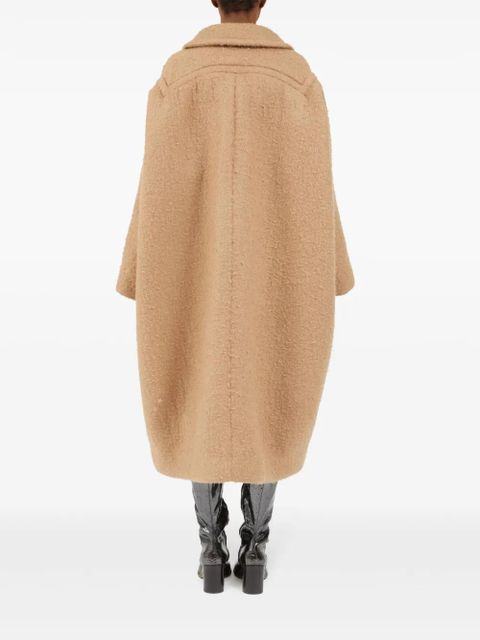 Maison Margiela oversized effect bouclé mohair coat - Neutrals