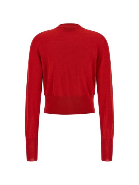 Vivienne Westwood orb-logo cropped cardigan - Red - zdjęcie produktu nr 2