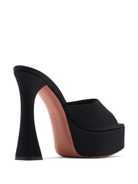 Amina Muaddi Dalida heeled sandals - Black