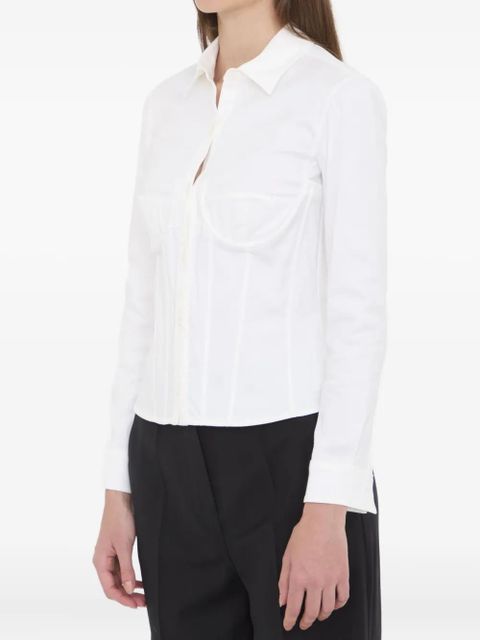 Balenciaga corset lace-up shirt - White - zdjęcie produktu nr 2