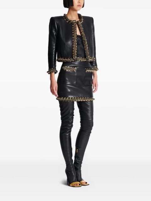 Balmain chain detailing jacket - Black - zdjęcie produktu nr 2