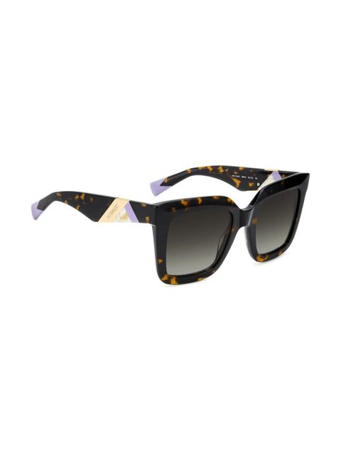 MISSONI EYEWEAR tortoiseshell-effect square sunglasses - Black
