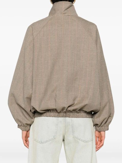 The Frankie Shop zipped patterned jacket - Neutrals