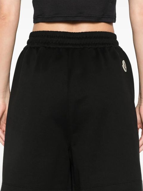 Moncler cotton track shorts - Black