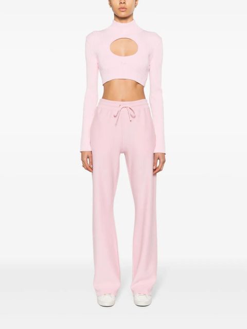 Versace flared towel trousers - Pink
