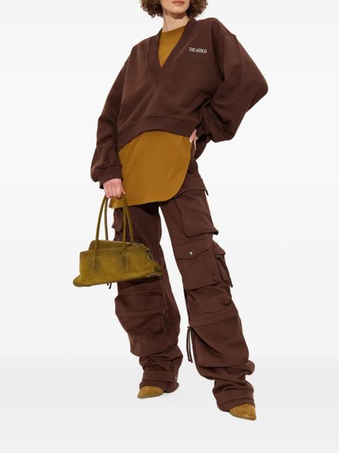 The Attico V-neck sweatshirt - Brown