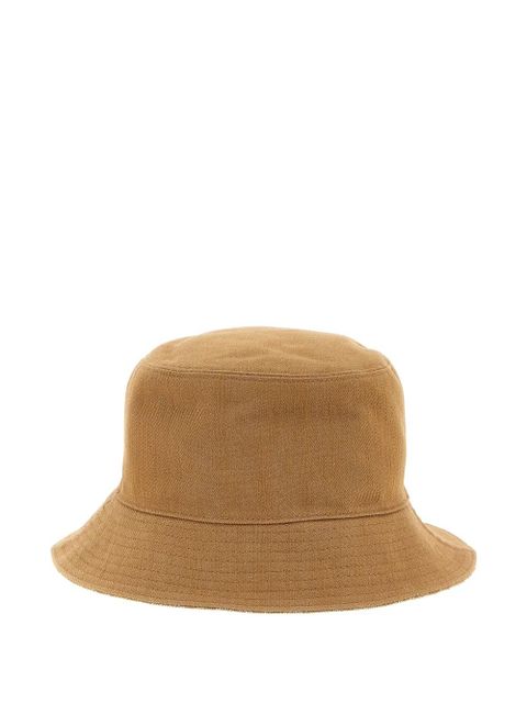 FENDI FF-pattern reversible bucket hat - Neutrals