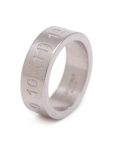 Maison Margiela Numerical engraved ring - Silver