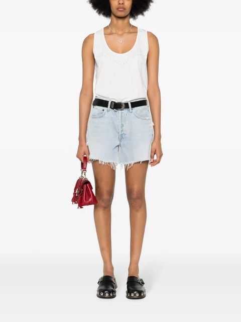 PINKO eyelet-detail cotton T-shirt - White - zdjęcie produktu nr 2