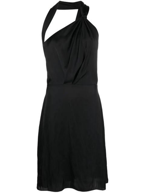 Zadig&Voltaire Razal pleat-detail satin midi dress - Black - zdjęcie produktu nr 1
