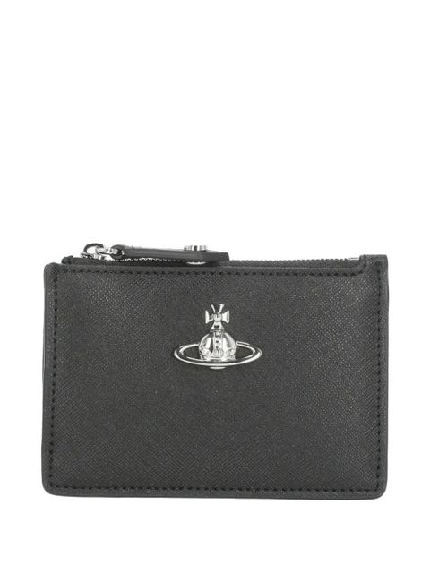 Vivienne Westwood orb-detail zipped wallet - Black - zdjęcie produktu nr 1