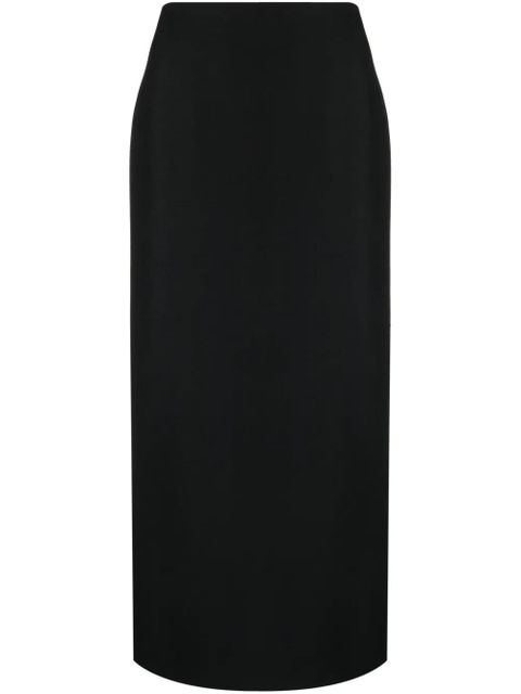 Valentino Garavani rear-slit midi skirt - Black - zdjęcie produktu nr 1