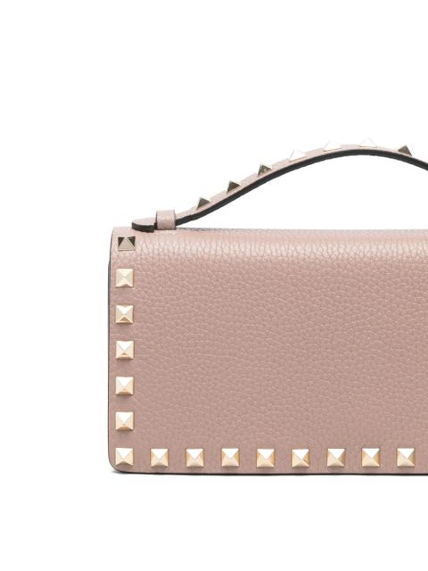 Valentino Garavani Rockstud-embellished clutch bag - Pink