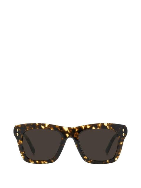 Isabel Marant Eyewear tortoiseshell-effect square-frame sunglasses - Brown - zdjęcie produktu nr 1