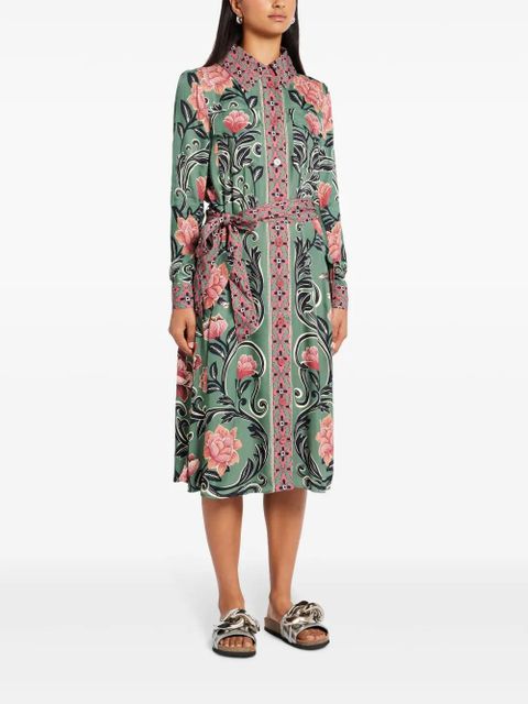 FARM Rio floral-print midi dress - Green