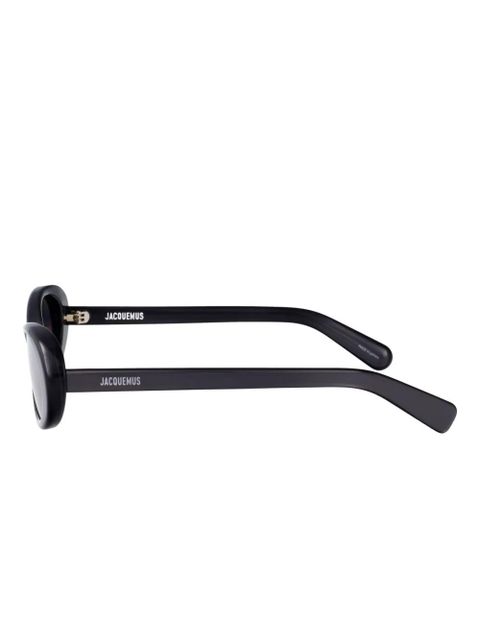 Jacquemus oval-frame sunglasses - Black