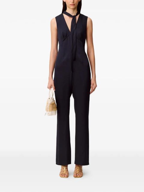 Claudie Pierlot tie neck jumpsuit - Blue - zdjęcie produktu nr 2