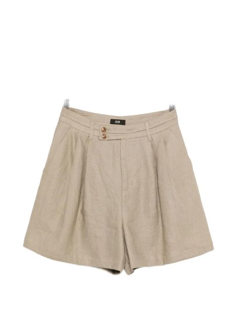 Eleh button pleated shorts - Neutrals - zdjęcie produktu nr 1