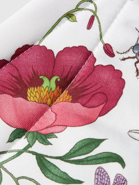 Gucci Flora-print silk scarf - White - zdjęcie produktu nr 2