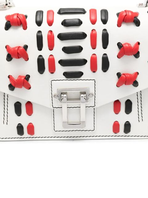 Proenza Schouler embroidered shoulder bag - White