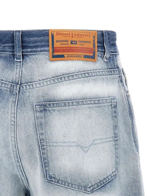 Diesel De-Helios faded high-rise shorts - Blue