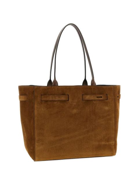 TOM FORD metal buckle calfskin tote bag - Brown - zdjęcie produktu nr 2