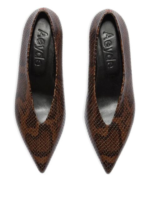 Aeyde 35mm Clara heeled pumps - Brown - zdjęcie produktu nr 2