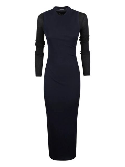 Jil Sander long-sleeve maxi dress - Blue - zdjęcie produktu nr 1