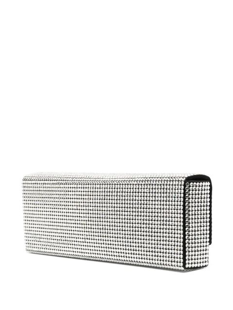 Amina Muaddi Paloma crystal-embellished clutch bag - Black - zdjęcie produktu nr 2