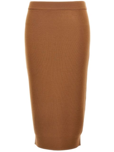 Saint Laurent Mila pencil midi skirt - Brown - zdjęcie produktu nr 1