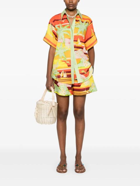 ALEMAIS Palm Island shirt - Green