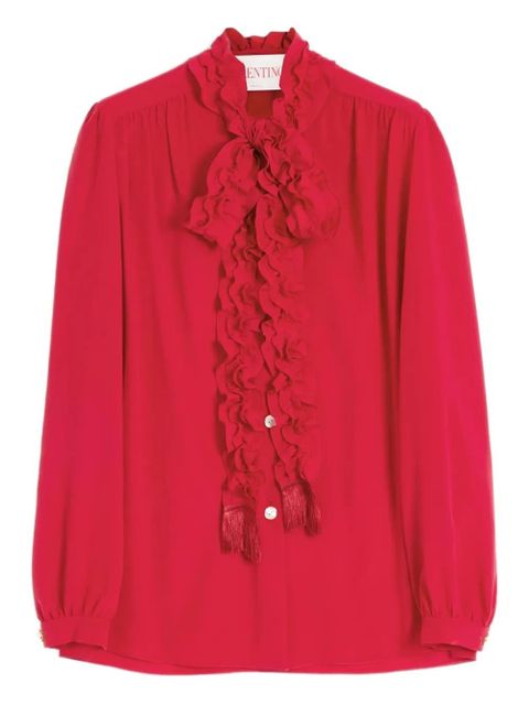 Valentino Garavani crepe de chine shirt - Red - zdjęcie produktu nr 1
