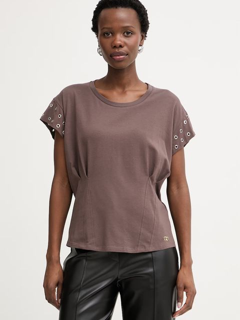 Liu Jo t-shirt damski bawełniany z elastanem - zdjęcie produktu nr 2