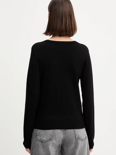 Liu Jo sweter damski kolor czarny lekki TF5248.MS63L