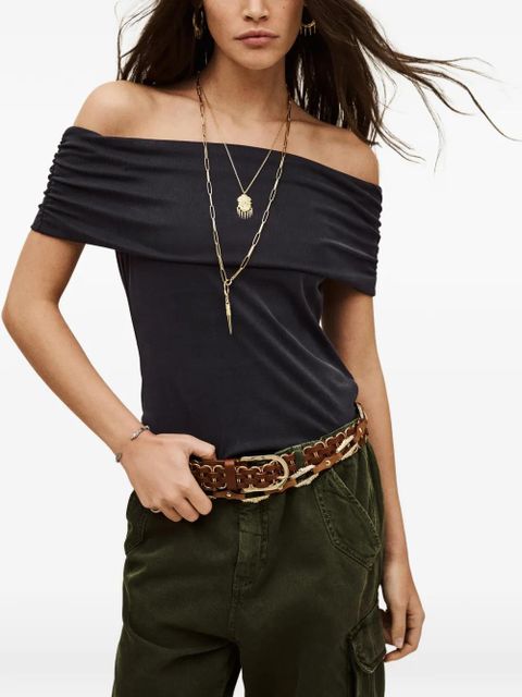 Ba&Sh Bene off-shoulder top - Blue