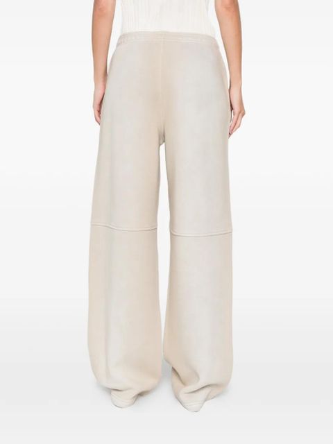 Alexander Wang logo-print track pants - Neutrals