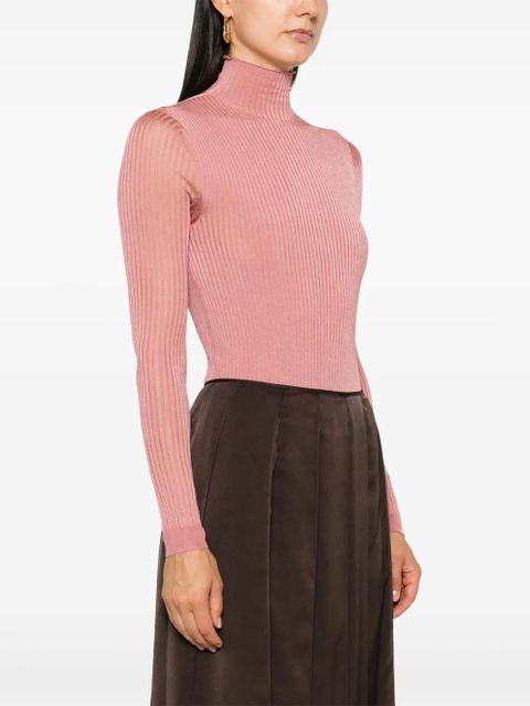 FENDI fine-ribbed bodysuit - Pink