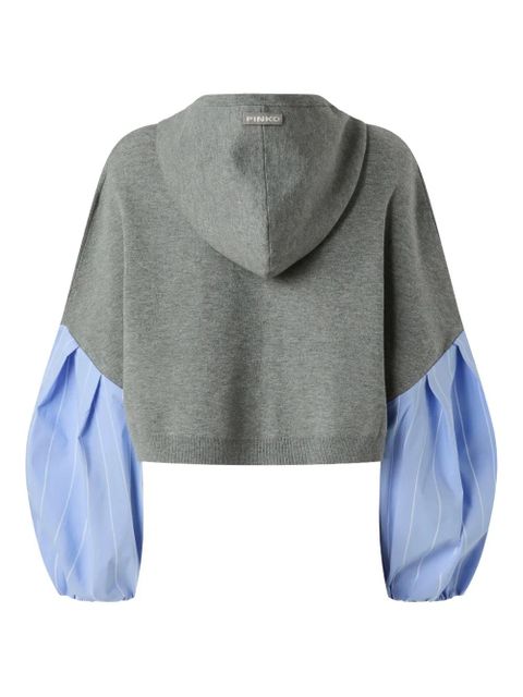 PINKO puff-sleeve hoodie - Grey - zdjęcie produktu nr 2