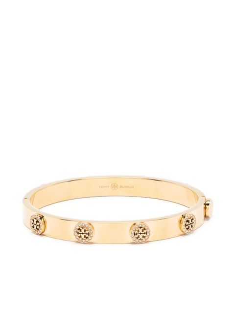Tory Burch Miller stud pavé hinge bracelet - Gold - zdjęcie produktu nr 1