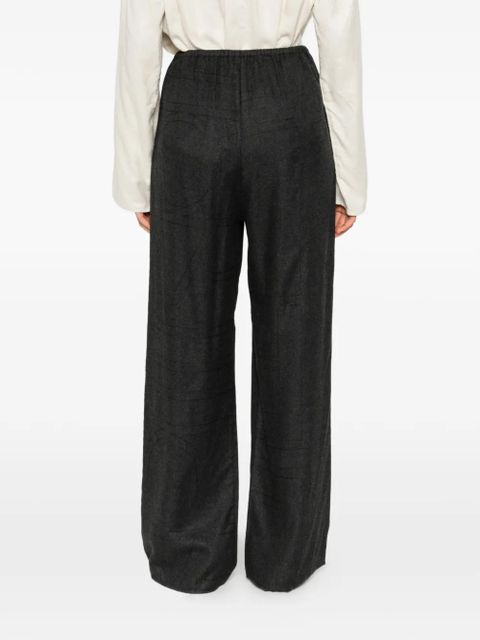 TOTEME monogram flannel trousers - Grey