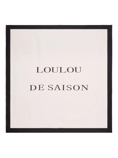 LouLou de Saison square-shape scarf - Neutrals - zdjęcie produktu nr 1