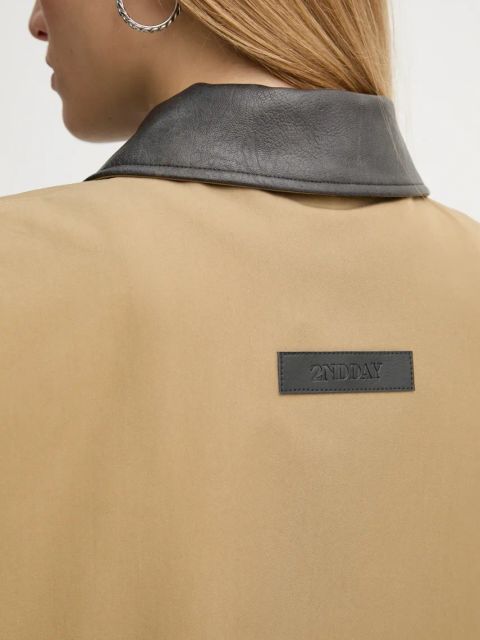 2NDDAY kurtka Bruce damska kolor zielony przejściowa oversize 2252112127